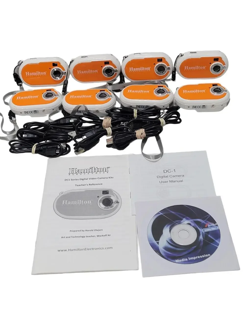 Hamilton Electronics DC1 Series Digital Video Camera Kits Lot Of 8 Teaching